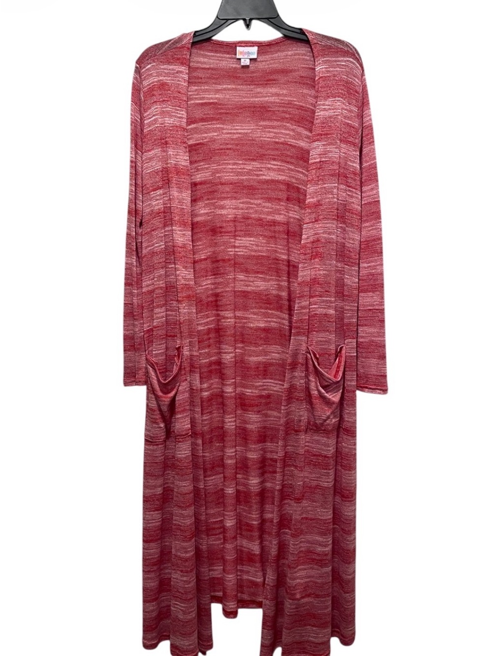 LuLaRoe Sarah Cardigan Medium Rust Terracotta Heathered Long Duster